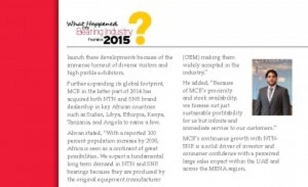 NTN-SNR officially announces Mineral Circles Bearings as its UAE distributor for its SNR brand