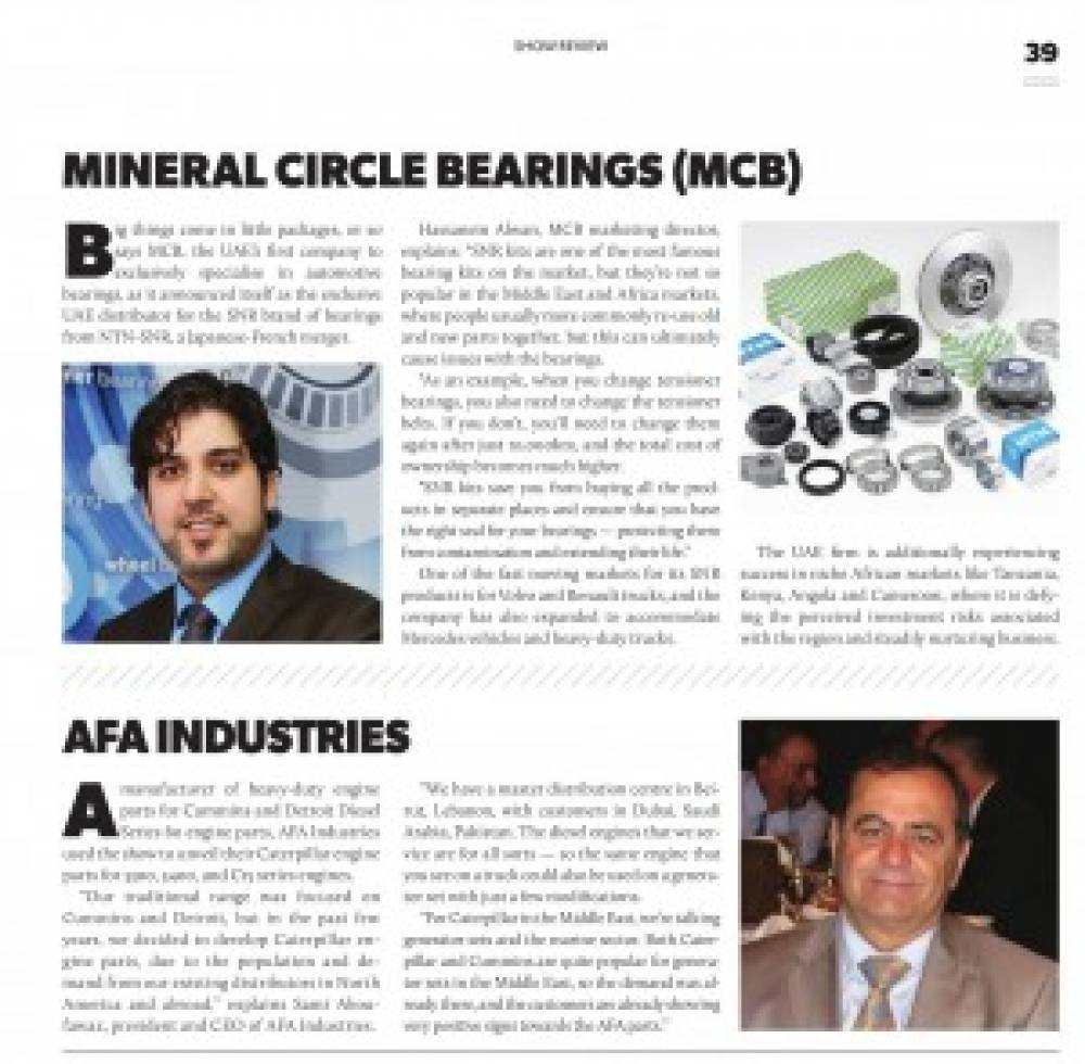 Mechanised Enterprise: Automechanika Dubai 2015