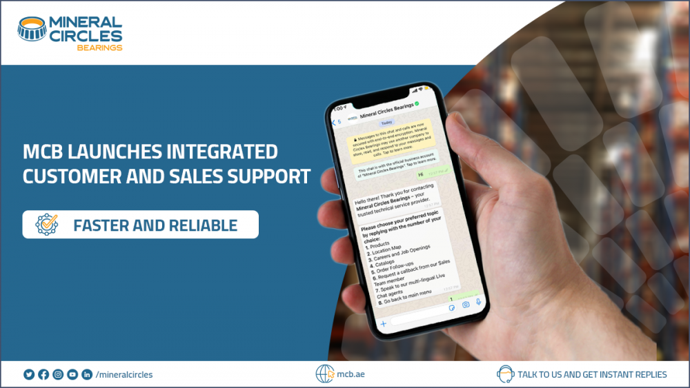 Mineral Circles Bearings Introduces Integrated Customer and Sales Support, Streamlines Customer Experience